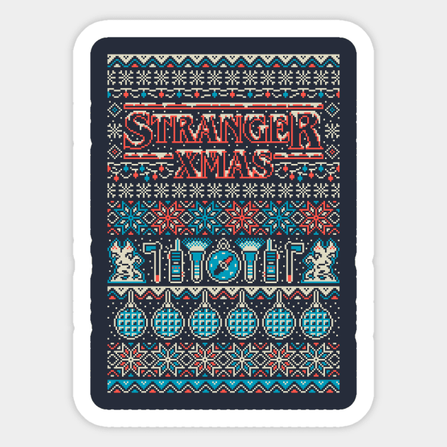 Stranger Xmas Sticker by Mauru